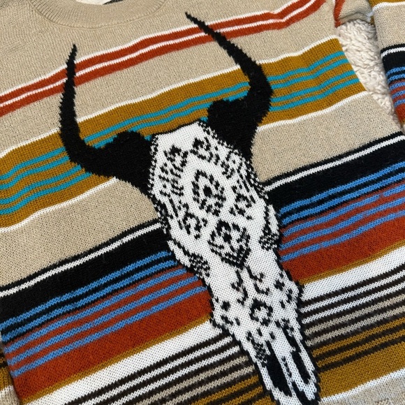 Jen's Pirate Booty Desert Queen southwestern crewneck knit Sweater size small - Picture 5 of 10